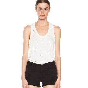 IRO Doris Distressed Tank - Ecru - Size M
